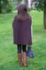 Пальто для беременных Кейп Шоколад с мятой, Nowa Ty Фото №5