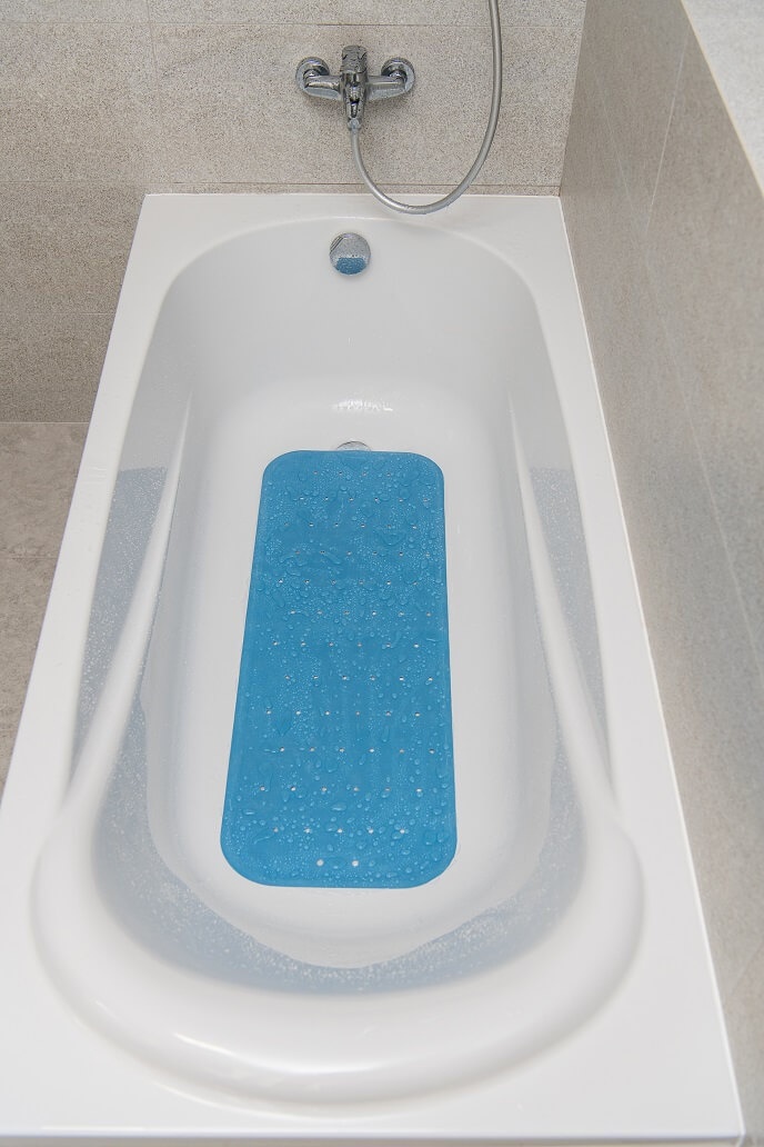 Коврики в ванную Антискользящий коврик в ванную XXL, синий, KINDERENOK