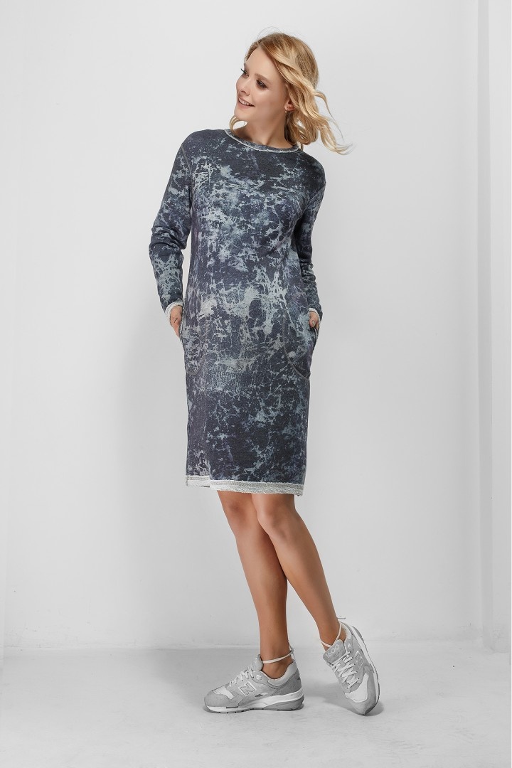 Платье для беременности, серый мрамор, ТМ Dianora