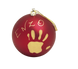 Беби Арт - памятные подарки Рождественский шар 11 см Красный, ТМ Baby art Фото №1