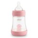 Бутылочки Бутылочка для кормления пластиковая PERFECT 5 с силиконовой соской 0м+ 150 мл, розовая, Chicco Фото №1