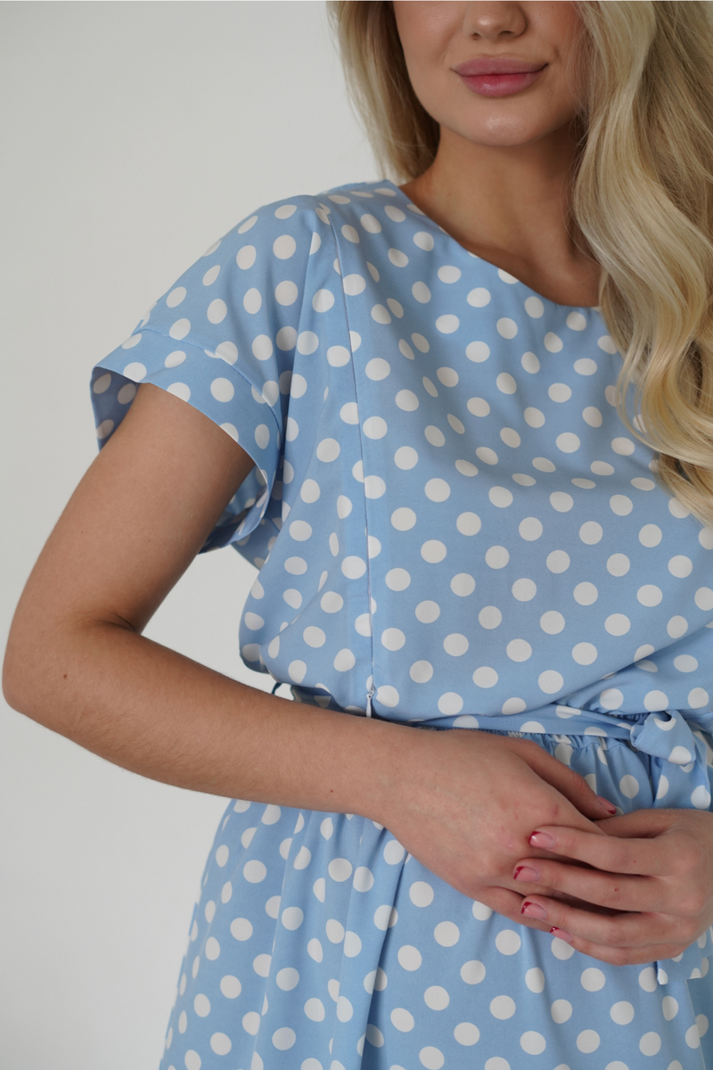 Платье для беременных, будущих мам, голубой, To be, Голубой, 42
