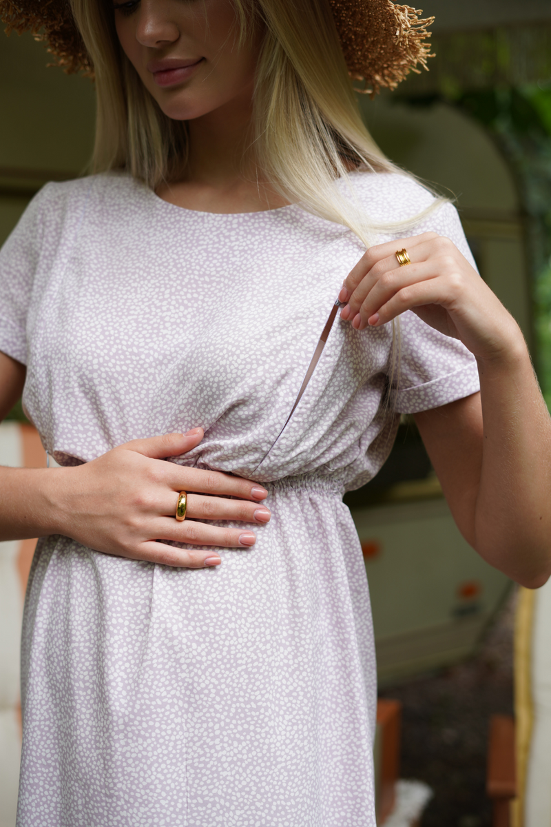 Сукня для вагітних та годучих мам, бежевий, To be, Бежевый, 42