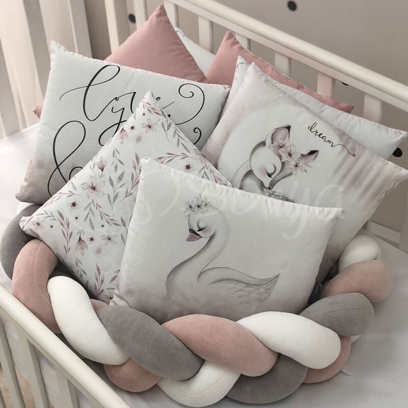 Постелька Комплект постельного белья в кроватку Art Design Оленёнок + бортик коса, 6 элементов, Маленькая Соня