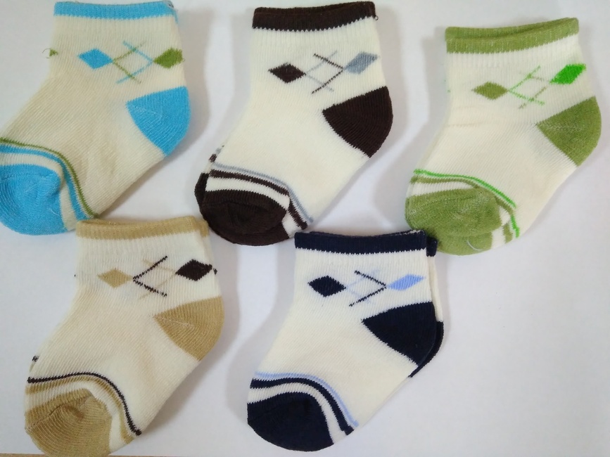 Шкарпетки Шкарпетки для хлопчика BEBIK для новонароджених, бавовна, колір в асортименті, Малюк