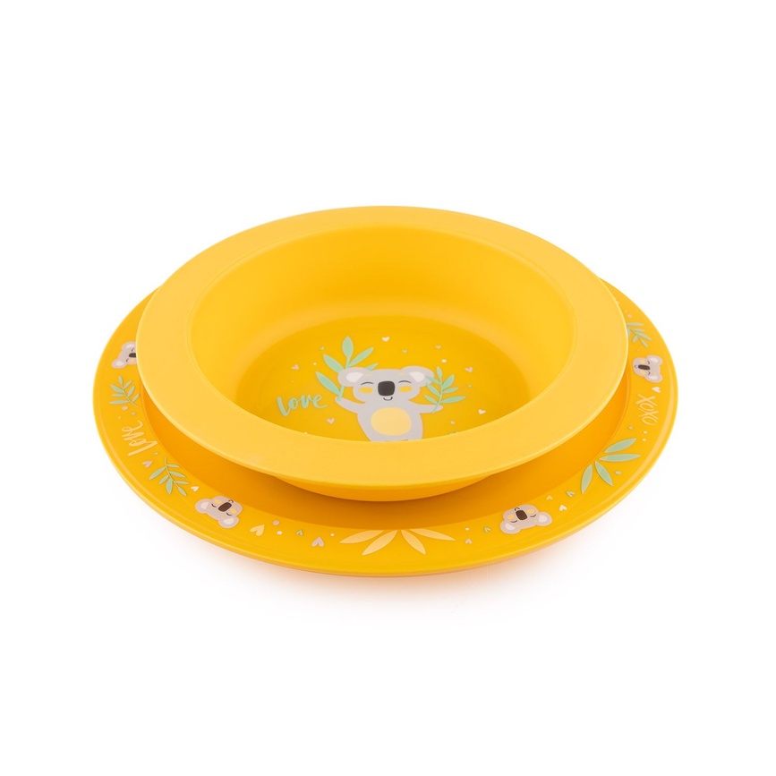 Посуда для детей Набор посуды из 2х элементов EXOTIC ANIMALS, желтый, Canpol babies