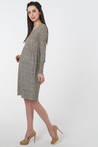 Ошатне плаття для вагітних коричневе, To be, 46