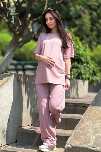 Блузы, рубашки Костюм для беременных 2307(2184) 1292, пудрово-розовый, Dianora