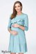 Платья на каждый день Платье с воланами для беременных и кормящих SIMONA, полынный, Юла мама Фото №2