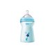 Бутылочки Бутылочка для кормления пластиковая Chicco Natural Feeling Color 330 мл 6 м+ Голубая, Chicco Фото №1