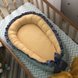 Коконы для новорожденных Кокон Универсальный мята-горчица-рюш синий, Маленькая Соня Фото №1