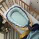 Коконы для новорожденных Кокон Универсальный мята-горчица-рюш синий, Маленькая Соня Фото №2