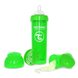 Бутылочки Антиколиковая бутылочка зеленая 4+ мес., 330 мл, (78016), Twistshake Фото №2