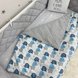 Одеяла и пледы Плед-конверт с одеялом Голубые слоники, голубой, Маленькая Соня Фото №2