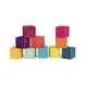 Кубики, м'які книжки Розвиваючі силіконові кубики ПОРАХУЙ-КА! (М'які кольори), Battat Фото №2