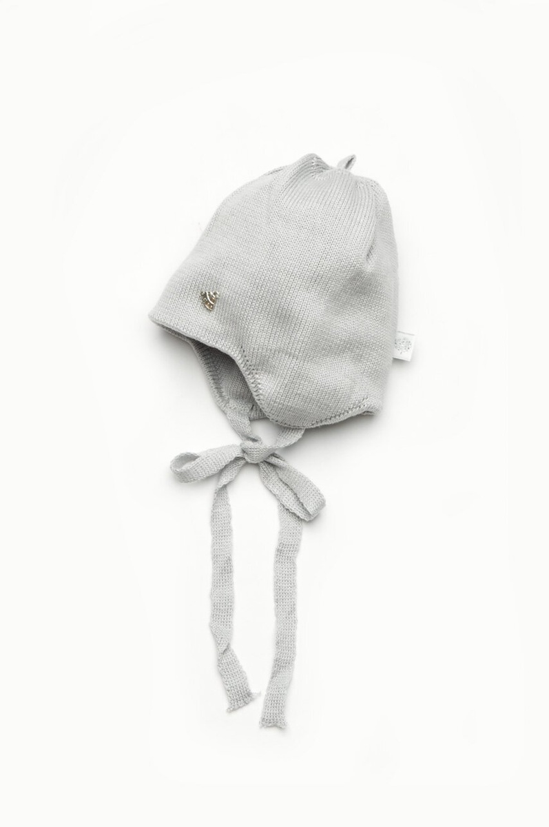 Шапки демисезонные Шапка для новорожденного мальчика Гайдо, светло-серый, Модный карапуз