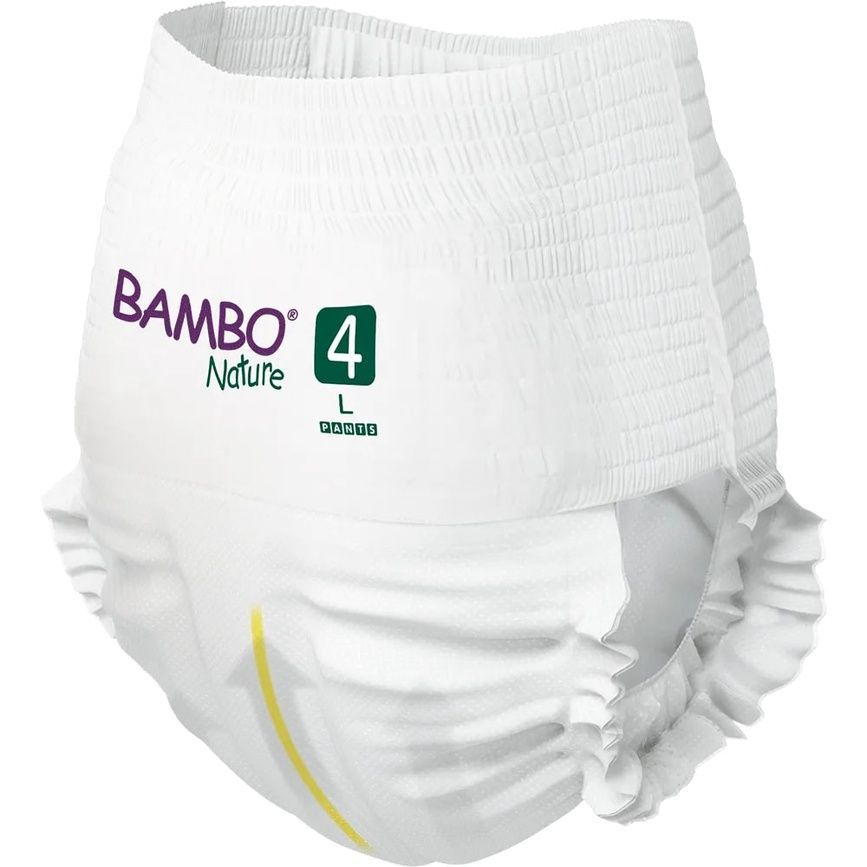 Підгузники Еко підгузки-трусики Bambo Nature Pants 4 (7-12 кг), 20 шт., Bambo Nature