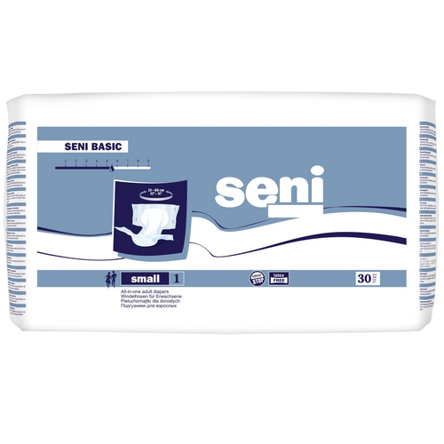 Подгузники для взрослых Seni Basic, small 1, 30 шт, Seni