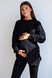 Лосіни, Легінси Трикотажний костюм для вагітних 4473151-4, чорний, To be Фото №3