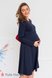 Платья на каждый день Платье для беременных и кормящих мам Olivia, синяя, Юла мама Фото №4