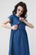 Платья на каждый день Джинсовое платье для беременности и кормления с кружевом, синее, ТМ Dianora Фото №2