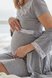 Халаты Комплект халат и ночнушка для беременных и кормящих мам 4299041, серый меланж, To be Фото №4