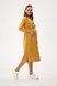 Плаття на кожен день Сукня міді для для вагітних і годуючих мам, гірчичний, Dianora Фото №3