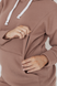 Спортивные костюмы Спортивный костюм для беременных и кормящих мам 4218115, коричневый, To be Фото №2