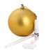 Бебі Арт - пам'ятні подарунки Різдвяна куля 11 см Золотистий, Baby art Фото №2