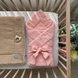 Летние конверты Плед-конверт муслин с полубубонами, персик, Baby Chic Фото №1