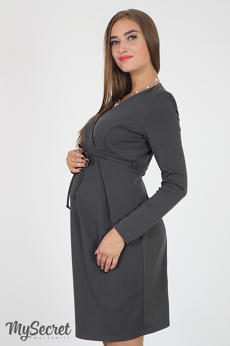 Платье для беременных Winona графит, Юла Мама