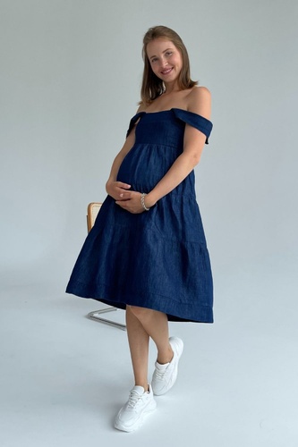 Сарафаны для беременных и кормящих Сарафан для беременных, будущих мам 4336477 синий, To be