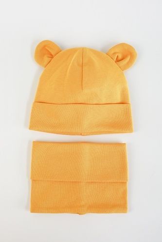 Шапки демисезонные Набор шапка с манишкой "Bruin", Горчичный, MagBaby