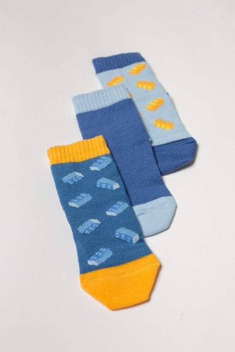Шкарпетки Шкарпетки дитячі Лего, набір 3 шт, синій і блакитний, Мамин Дом