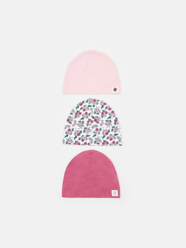 Чепчики, шапочки для новонародженних Набір з 3 шапочек, бавовна, Sinsay