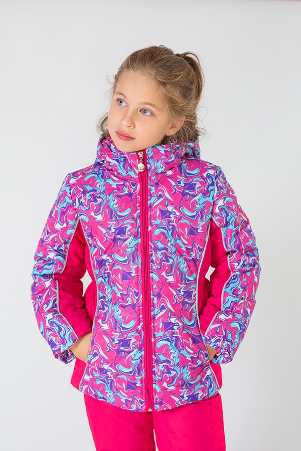 Куртки и пальто Куртка зимняя для девочки Art pink, Модный карапуз