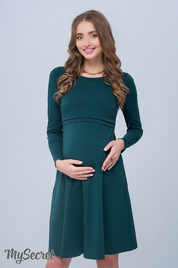 Платье для беременных и кормящих OLIVIA, бутылка, Юла мама