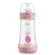 Бутылочки Бутылочка для кормления пластиковая PERFECT 5 с силиконовой соской 2м+ 240 мл, розовая, Chicco Фото №1