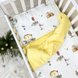 Постелька Сменный комплект постельного белья, фланель Снеговик, желтый, Маленькая Соня Фото №2