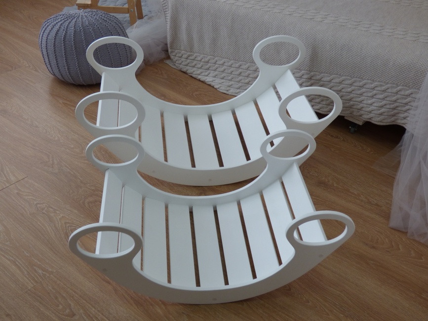 Шезлонги, крісла-качалки Універсальна розвиваюча качалка-ліжечко White Mini, Uka-Chaka