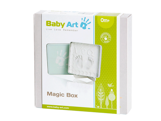 Беби Арт - памятные подарки Магическая коробочка для отпечатков ручки/ножки Беби Арт квадратная океан