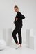 Спортивні костюми Костюм спортивний з капюшоном для вагітних та годуючих мам 2135(72) 1420, чорний, ТМ Dianora Фото №5