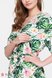 Платья на каждый день Платье для беременных и кормящих мам FEY принт яркие листья и цветы на белом фоне, Юла мама Фото №2