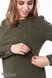 Спортивные костюмы Теплый костюм для беременных и кормящих мам RYAN, хаки, Юла мама Фото №4