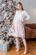Нарядні cукні Святкова сукня для вагітних і годуючих SCARLETT, молочний з рожевими квітами, Юла мама Фото №1