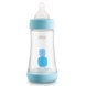 Пляшечки Пляшечка для годування пластикова PERFECT 5 з силіконовою соскою 2м + 240 мл, блакитна, Chicco Фото №3