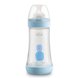 Бутылочки Бутылочка для кормления пластиковая PERFECT 5 с силиконовой соской 2м+ 240 мл, голубая, Chicco Фото №1