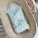 Одеяла и пледы Плед-конверт универсальный с бантом, светлая мята, Baby Chic Фото №1
