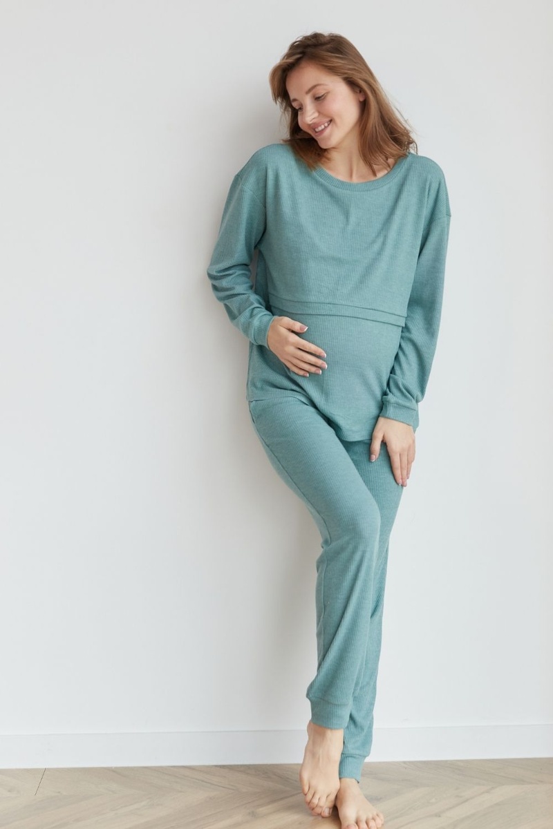 Піжами, домашні костюми Домашні штани для вагітних 4040051-1, тифани, To be