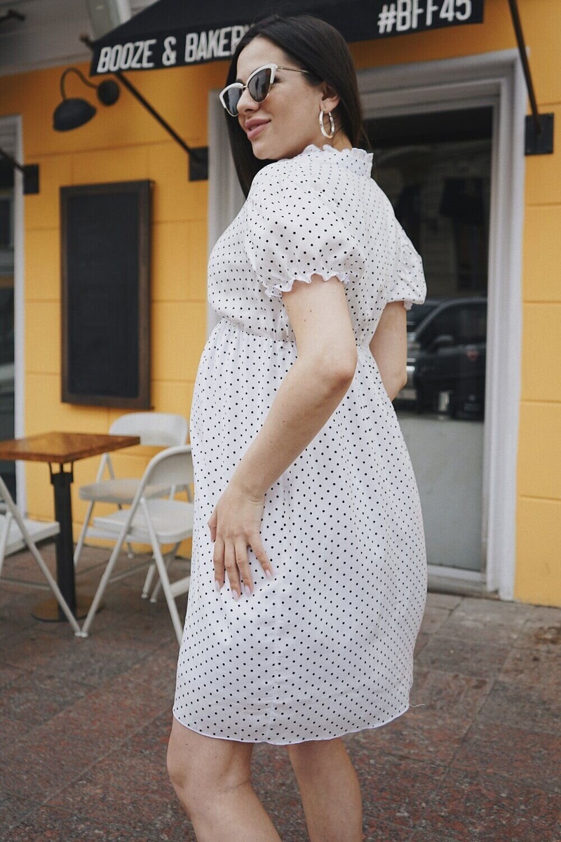 Платье для беременных и кормящих мам 4245718 белое, To be, Белый, 42